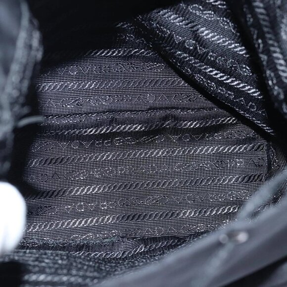 PRADA Chain Shoulder Bag Nylon Black Auth - Picture 8 of 16